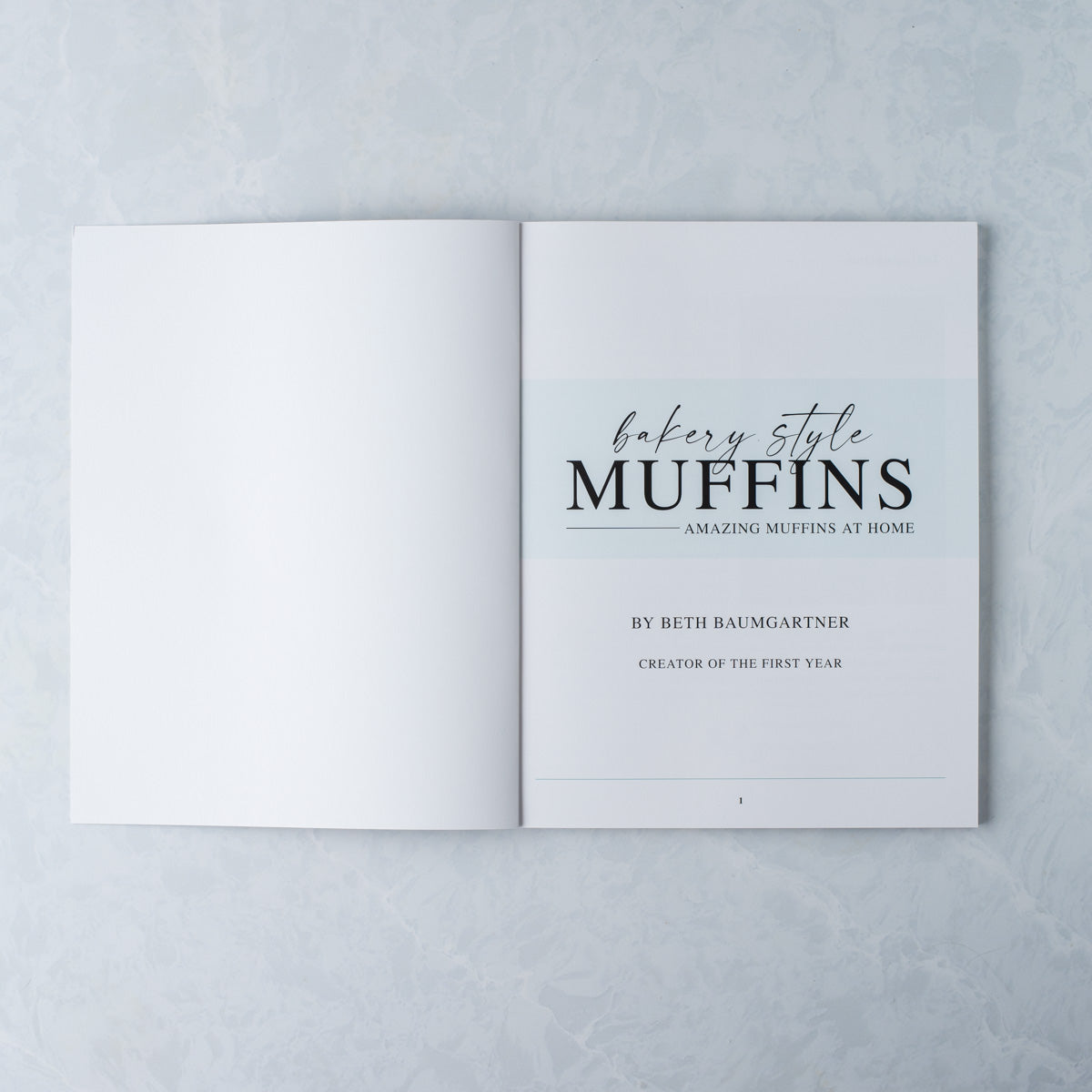Bakery Style Muffins Cookbook (Physical Copy)